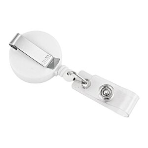 Retracting Badge Holder - Round - Opaque (500pcs)
