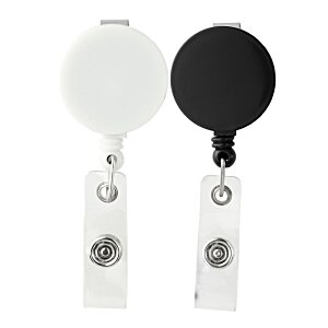 Retracting Badge Holder - Round - Opaque (500pcs)