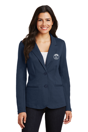 Women's Knit Blazer - Navy