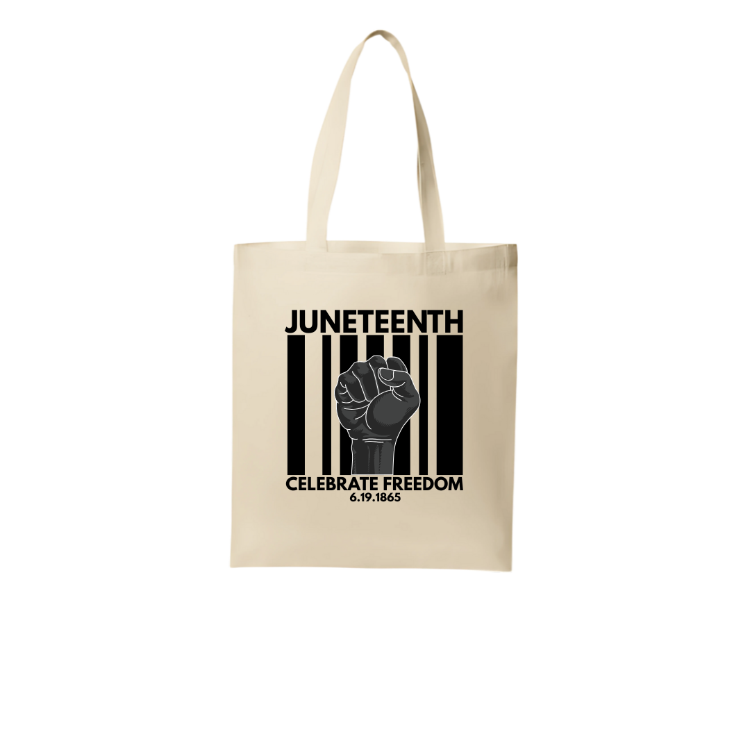 Juneteenth Celebrate Freedom Tote Tan