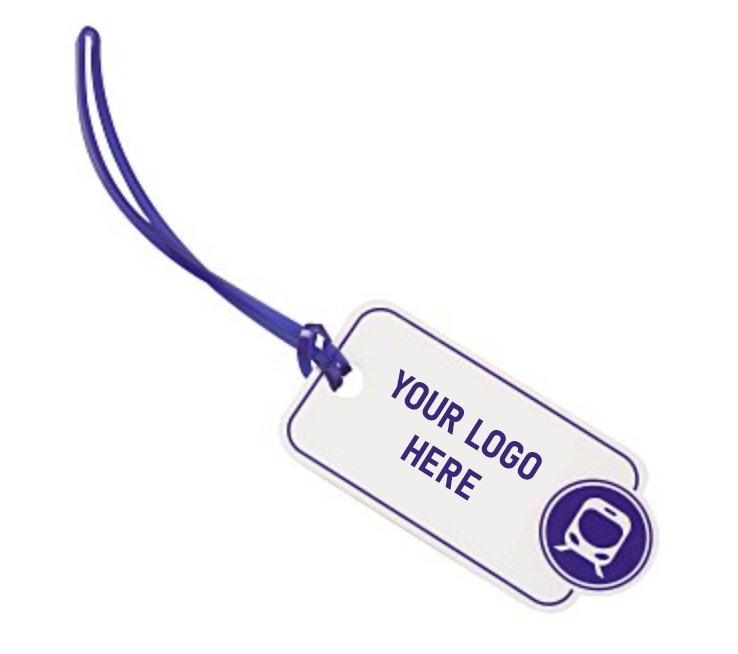 Bon Voyage Luggage Tag - Train (500pcs)