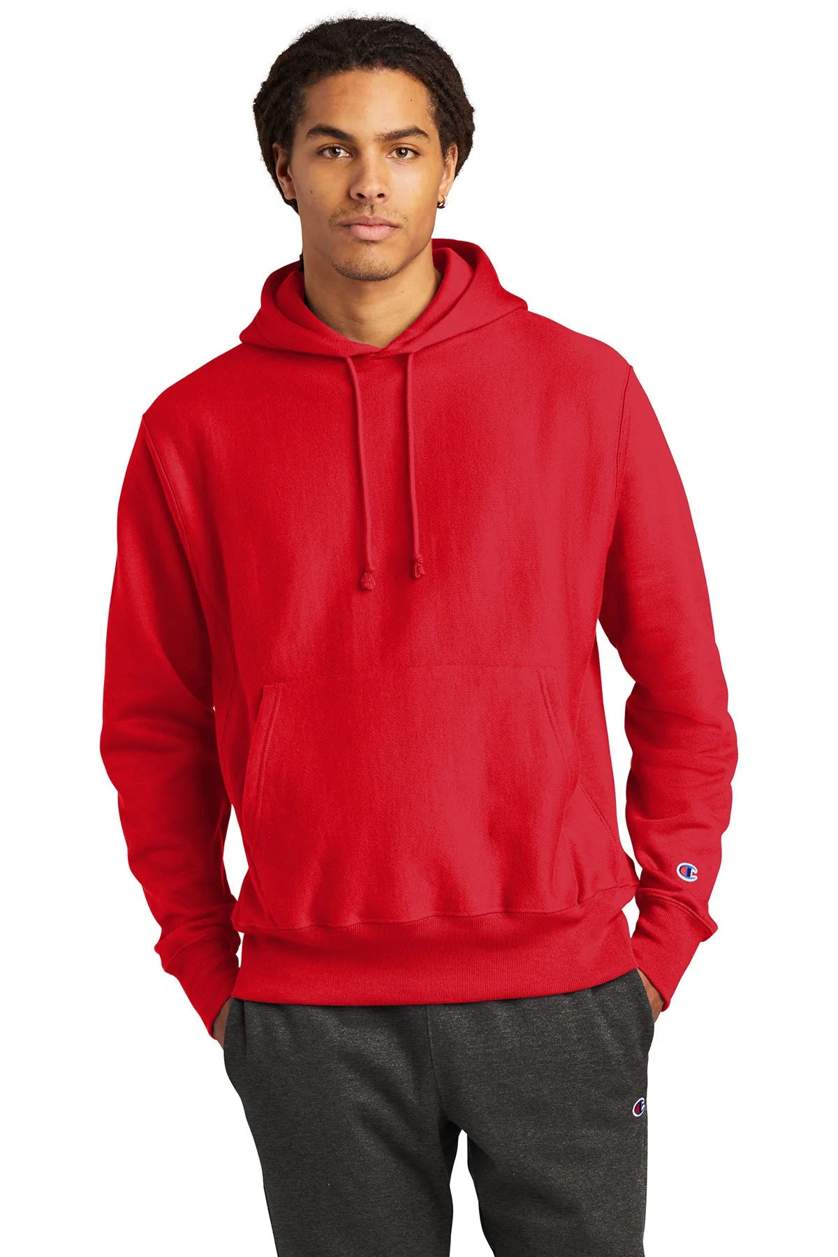 Champion Reverse Weave Hooded Sweatshirt | Red