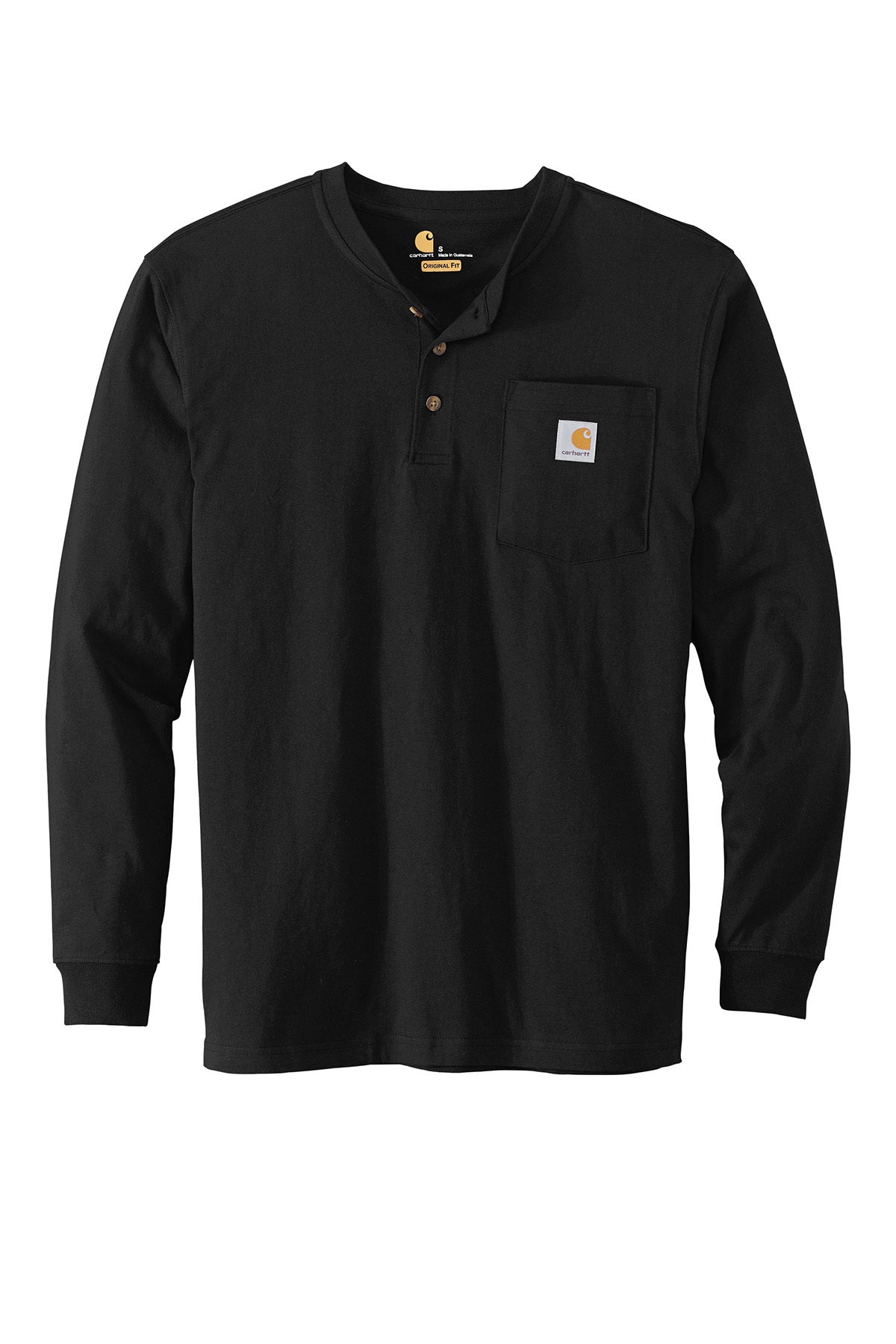 Carhartt® Long Sleeve Henley T-Shirt | Black