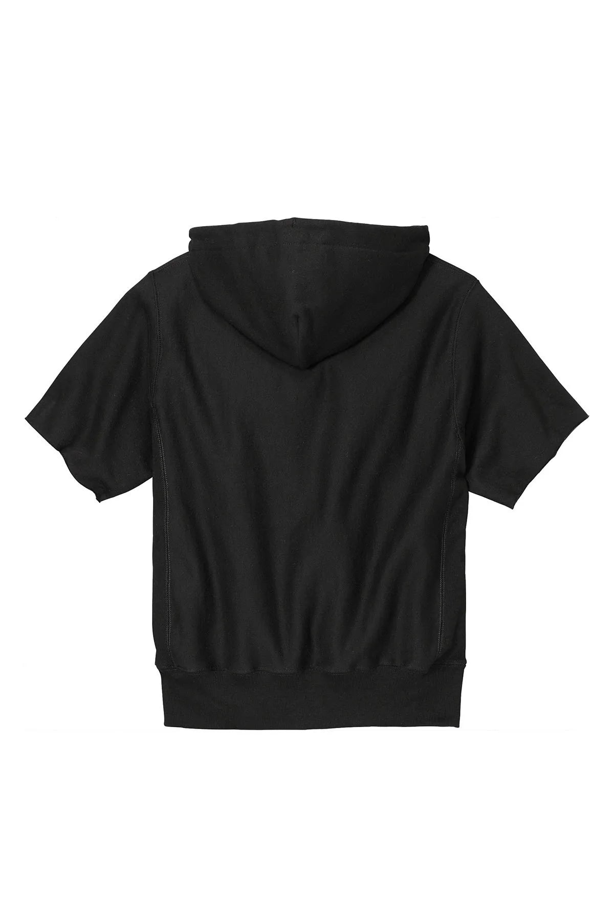 Champion Reverse Weave Short Sleeve Hooded Sweatshirt | Black