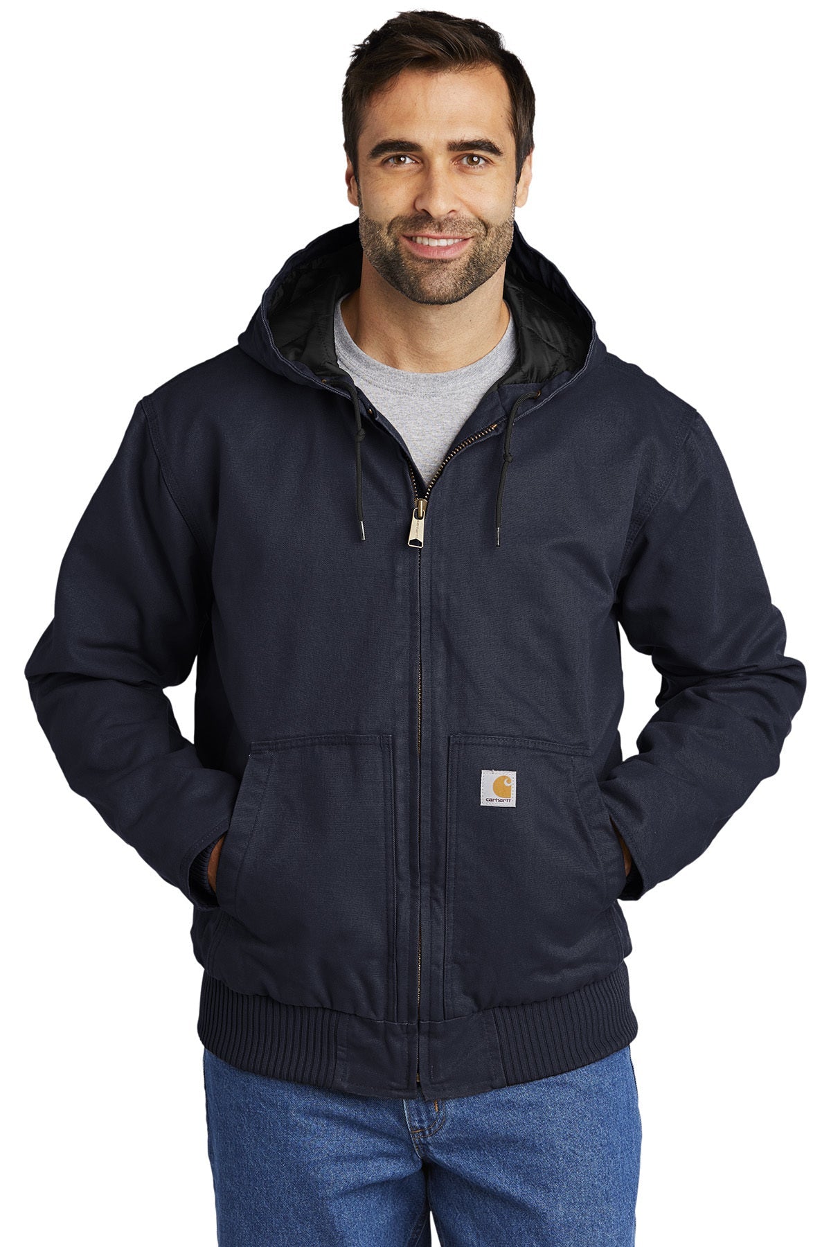 Carhartt Washed Duck Active Jacket | Navy