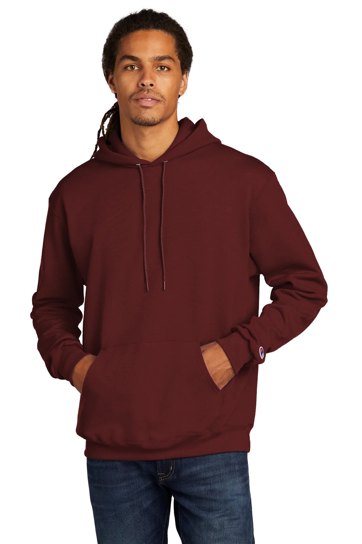 Champion Eco Fleece Pullover Hoodie | Maroon
