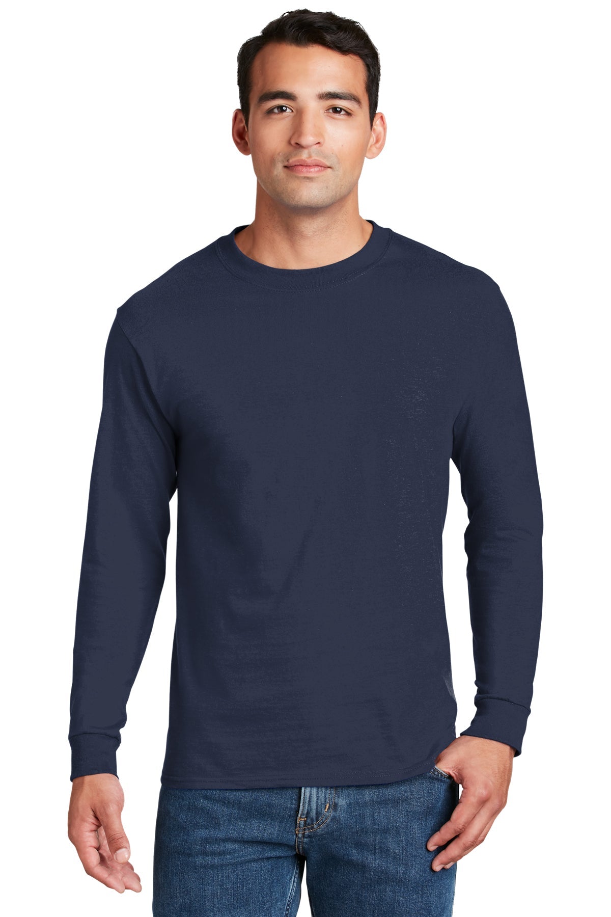 Hanes Beefy-T - 100% Cotton Long Sleeve T-Shirt