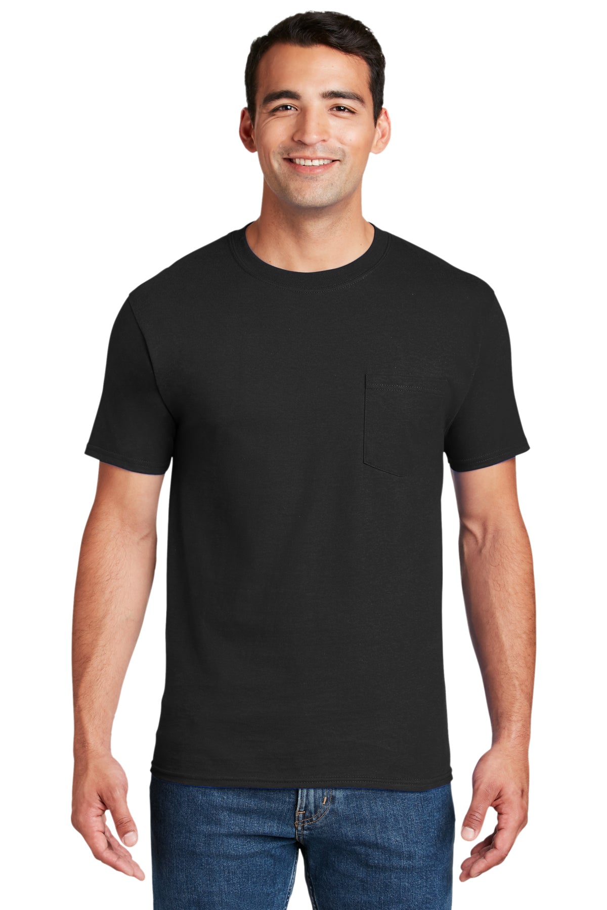 Hanes Beefy-T - 100% Cotton T-Shirt with Pocket 5190