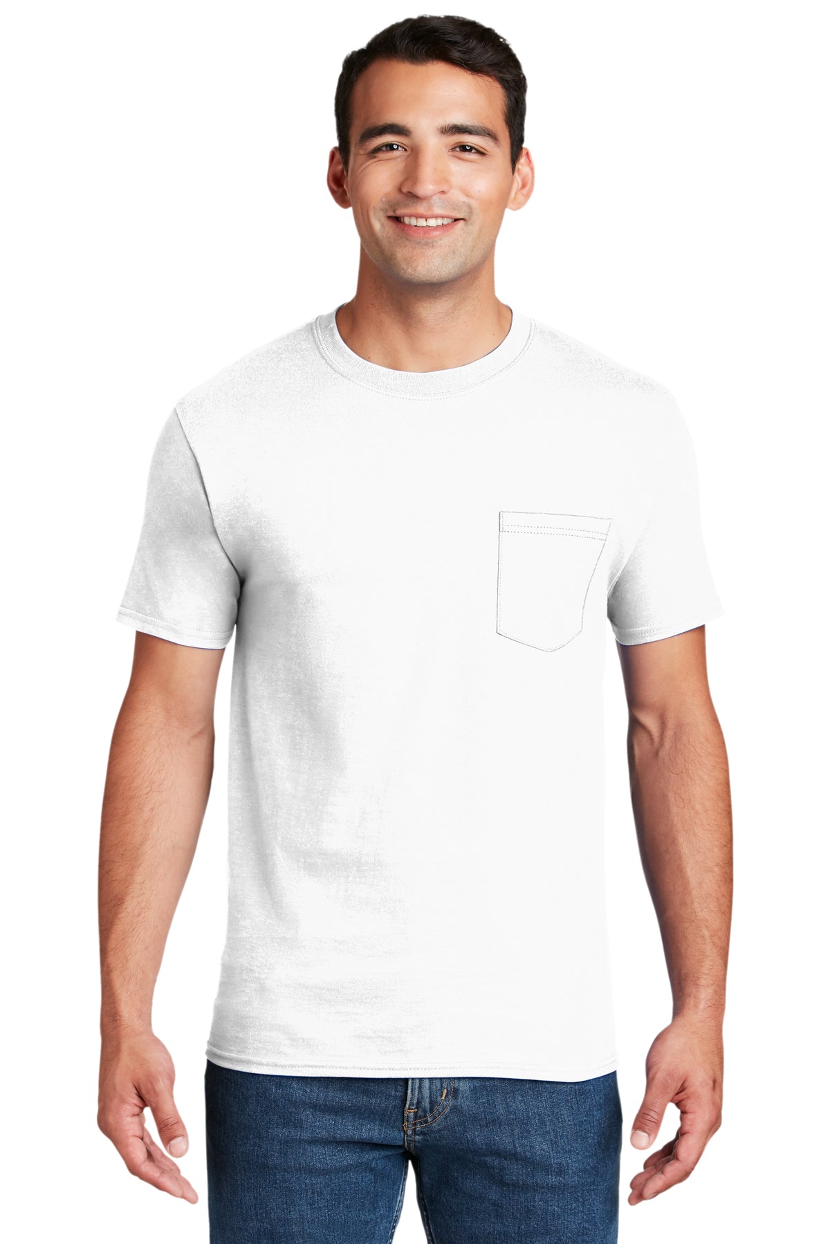 Hanes Beefy-T - 100% Cotton T-Shirt with Pocket 5190