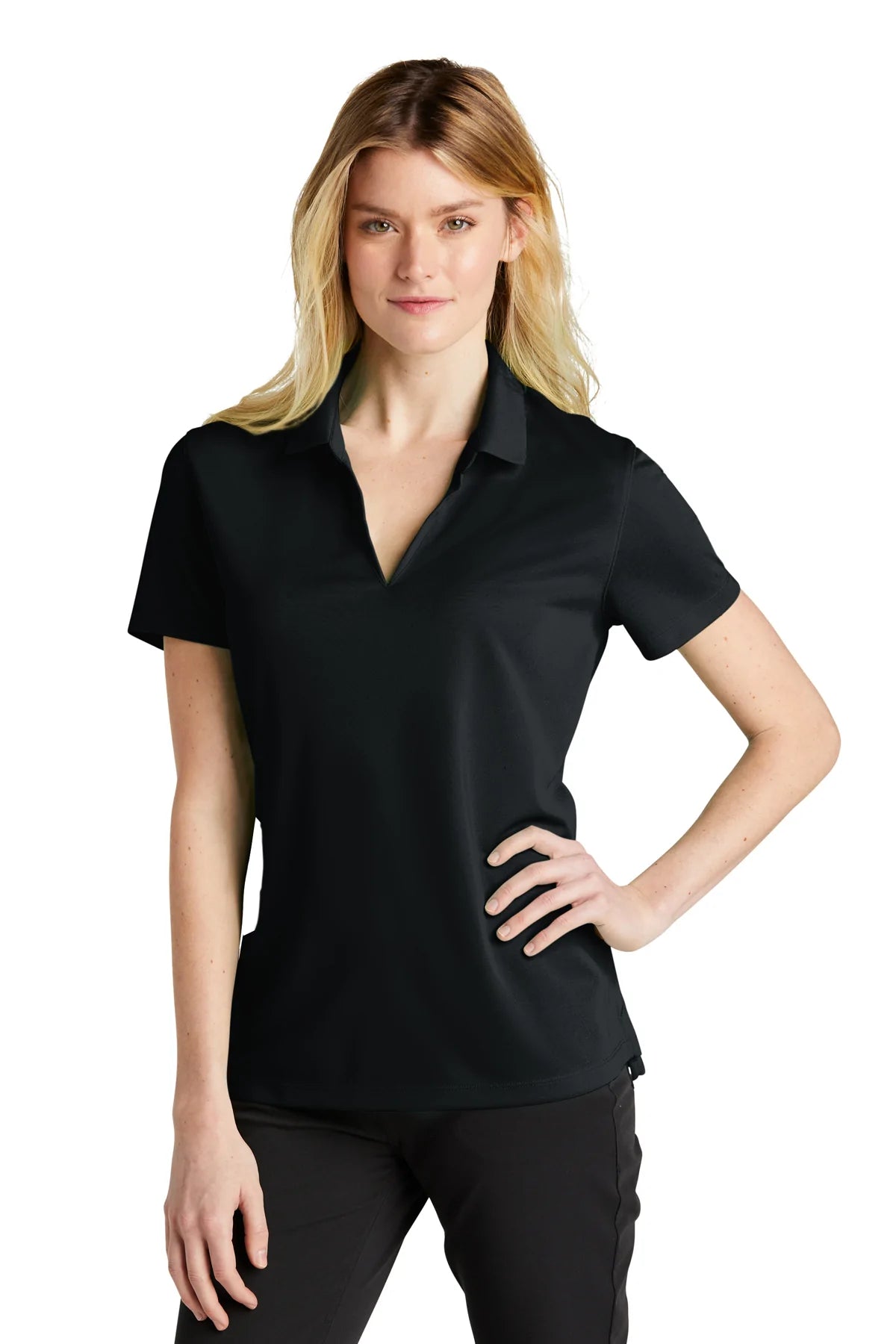 Nike Ladies Dri-FIT Micro Pique 2.0 Polo | Black