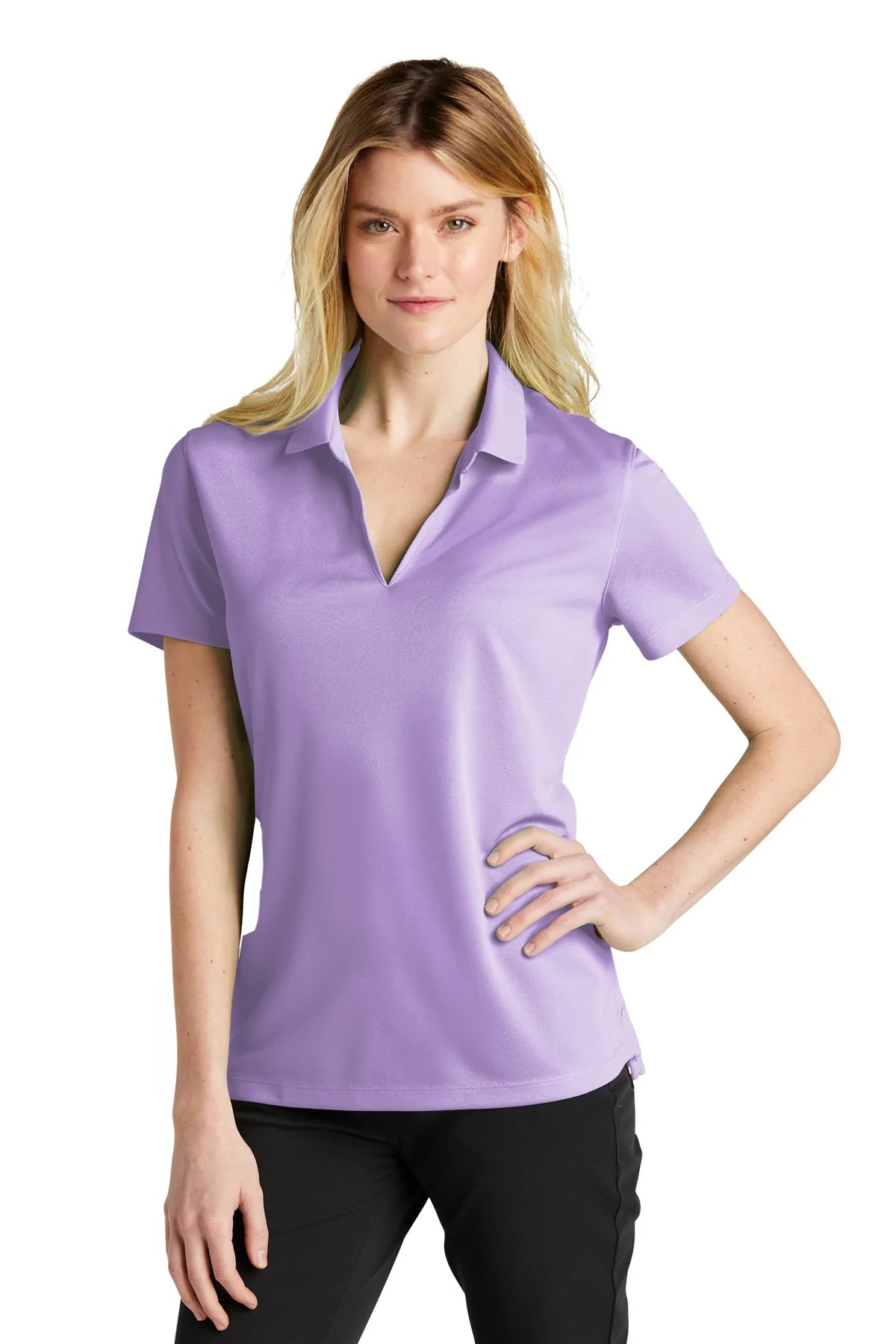 Nike Ladies Dri-FIT Micro Pique 2.0 Polo | Urban Lilac