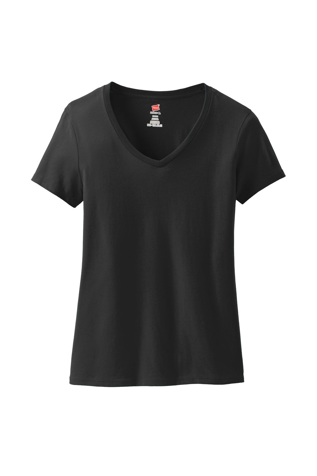Hanes Ladies Perfect-T Cotton V-Neck T-Shirt S04V
