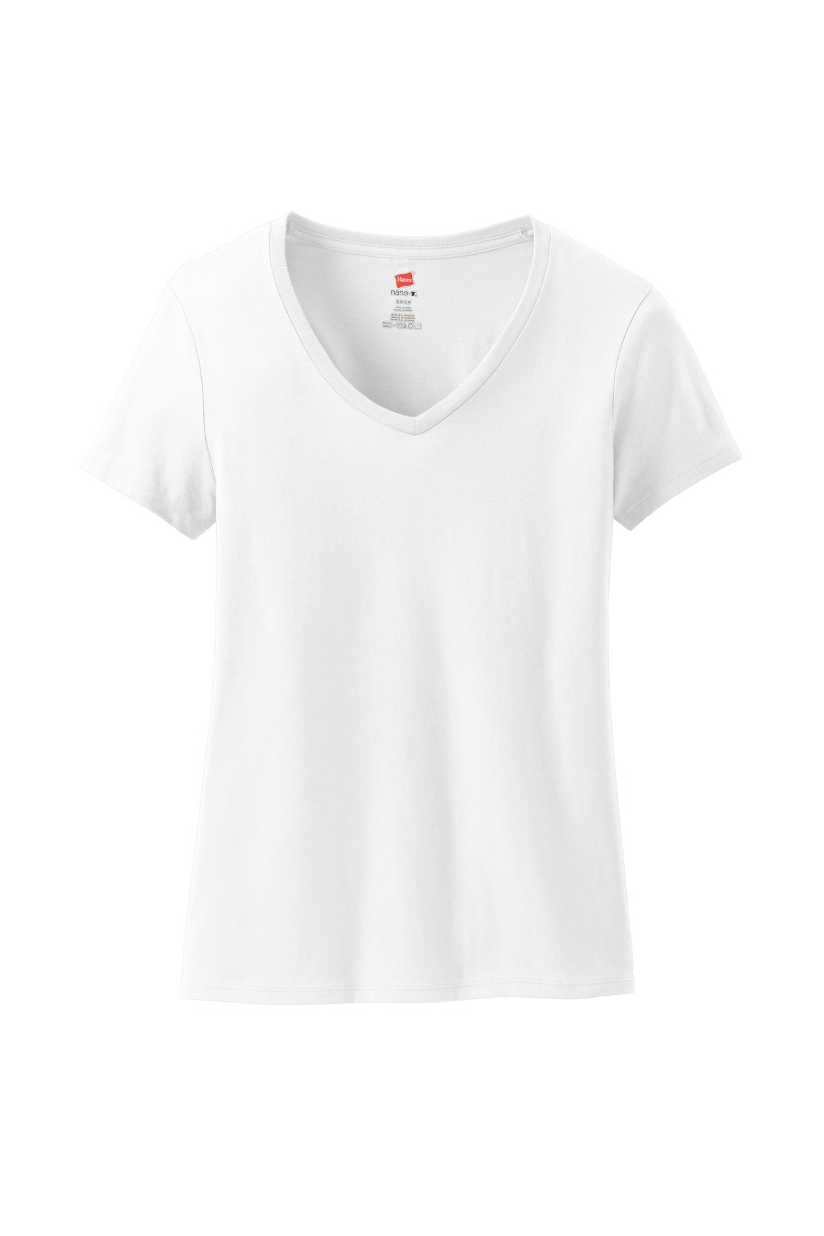 Hanes Ladies Perfect-T Cotton V-Neck T-Shirt S04V
