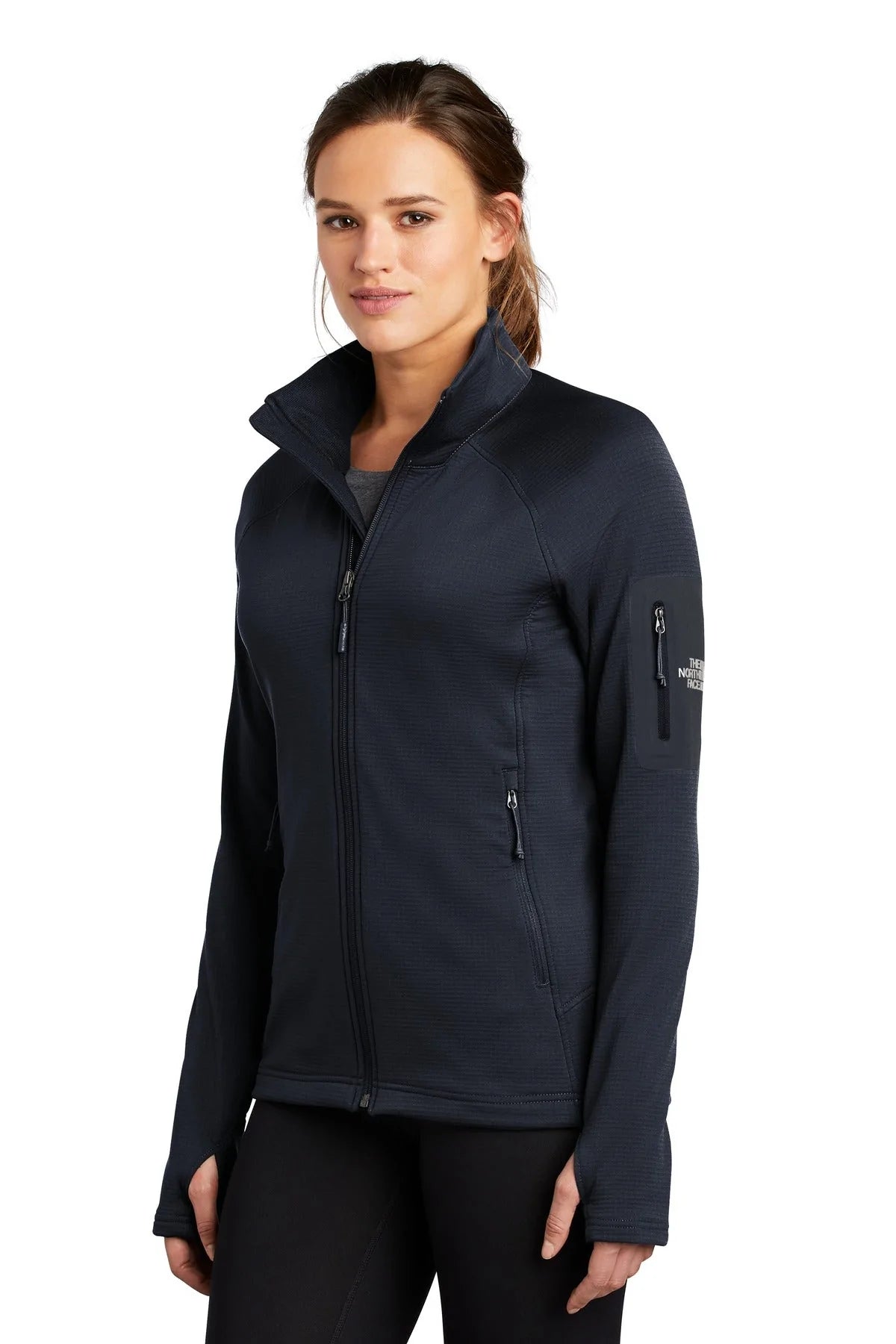 The North Face Ladies Mountain Peaks Full-Zip Fleece Jacket | Asphalt Grey