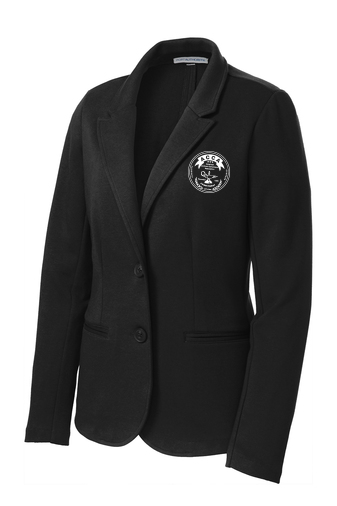Women's Knit Blazer - Black