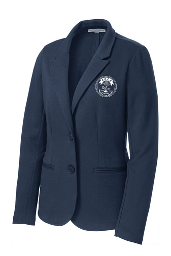 Women's Knit Blazer - Navy