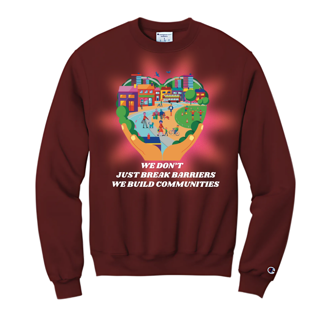 We Build Communities Sweater