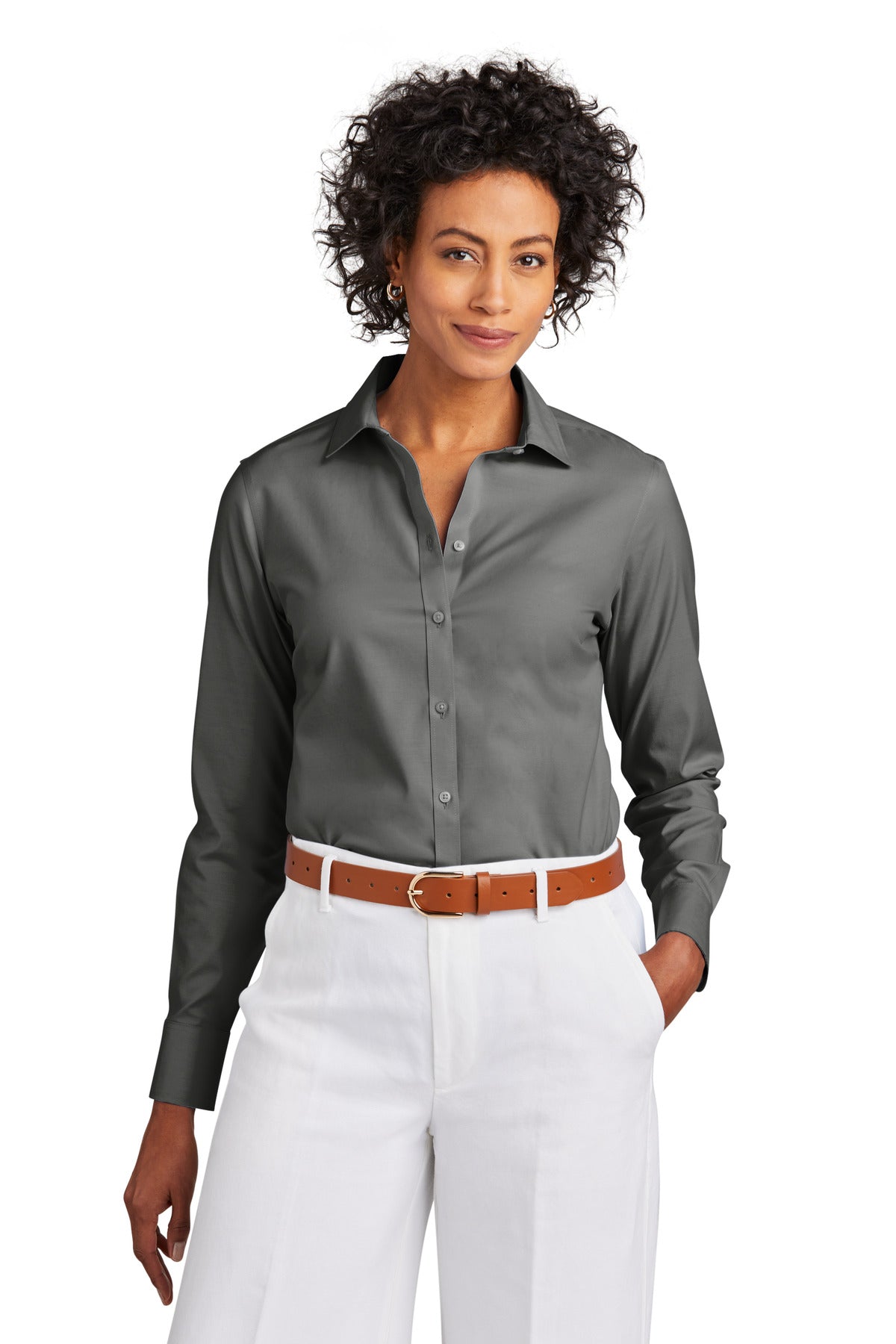 Brooks Brothers ®  Women's Wrinkle-Free Stretch Pinpoint Shirt