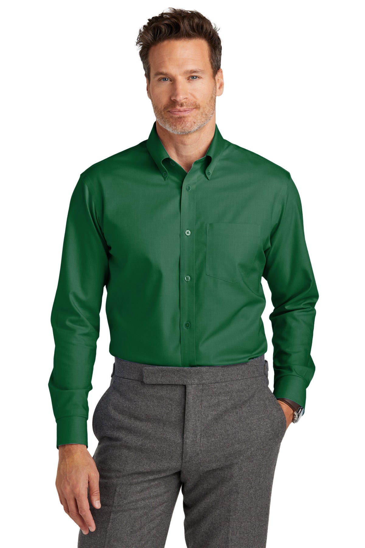 Brooks Brothers ®  Wrinkle-Free Stretch Nailhead Shirt