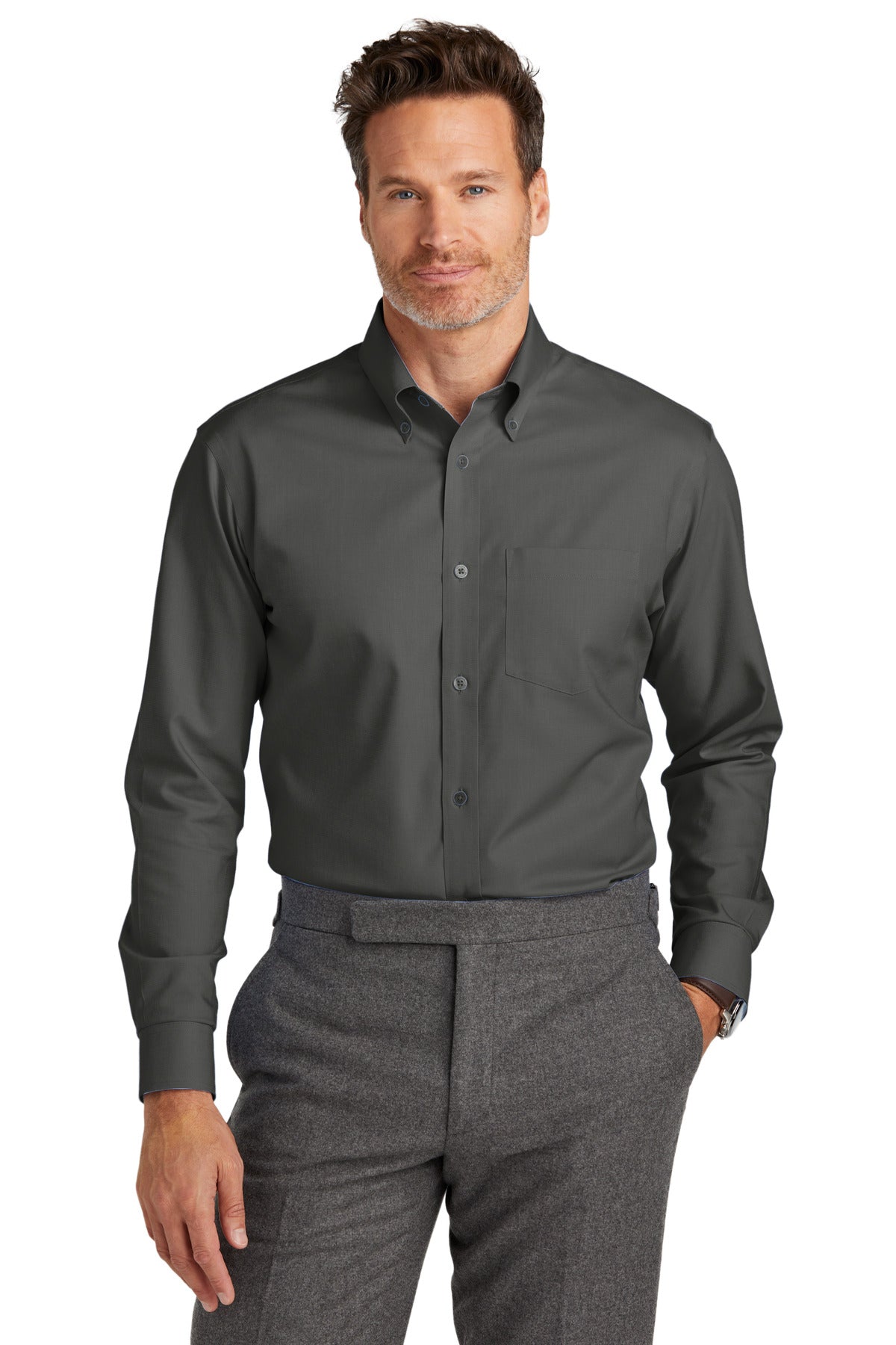 Brooks Brothers ®  Wrinkle-Free Stretch Nailhead Shirt