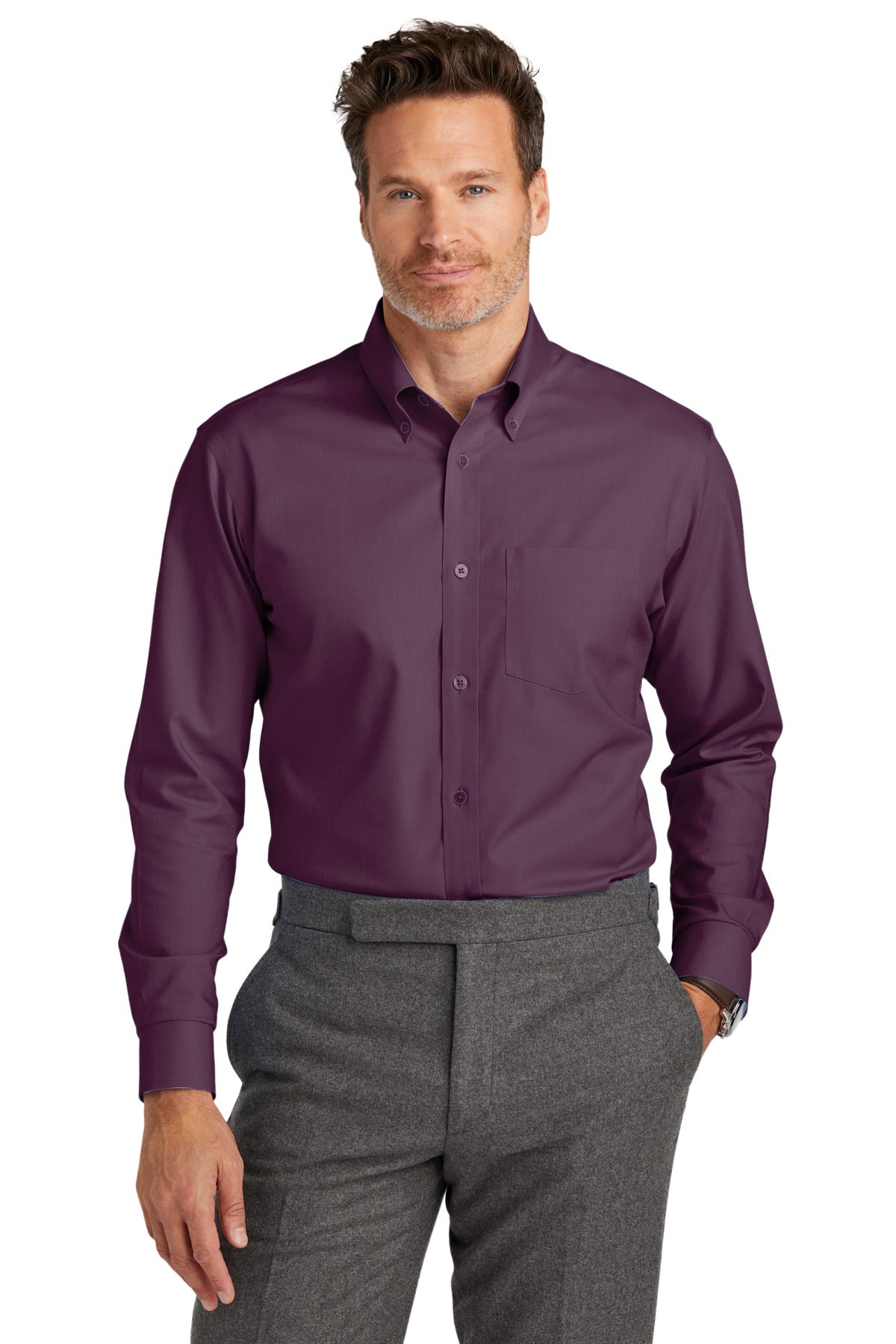 Brooks Brothers ®  Wrinkle-Free Stretch Nailhead Shirt