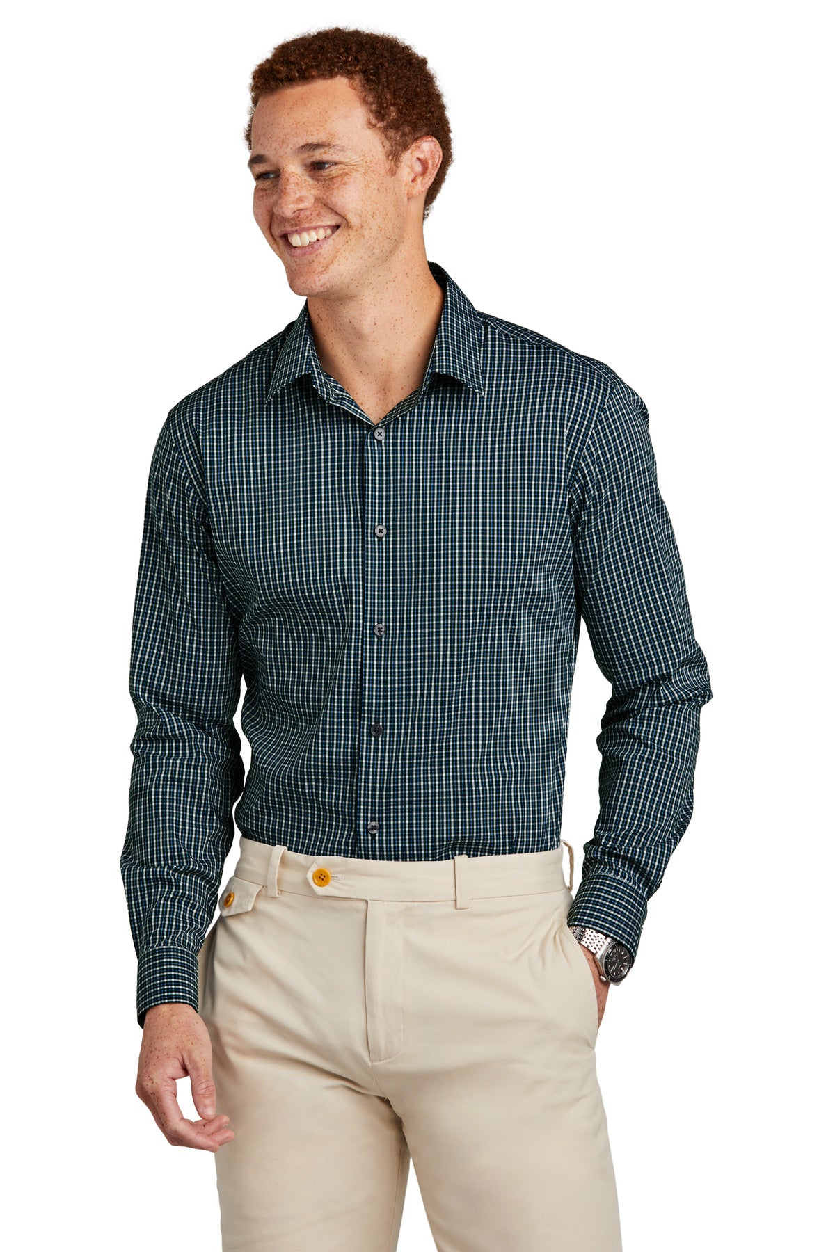 Brooks Brothers ®  Tech Stretch Patterned Shirt