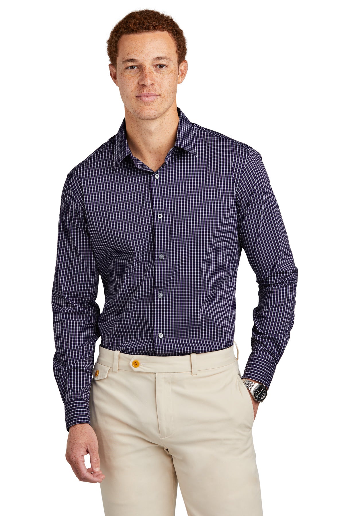 Brooks Brothers ®  Tech Stretch Patterned Shirt