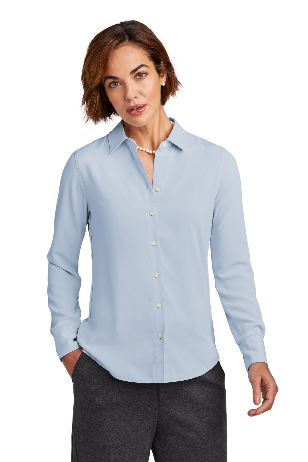 Brooks Brothers ®  Women's Full-Button Satin Blouse