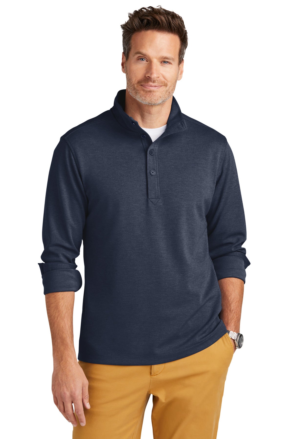 Brooks Brothers ®  Mid-Layer Stretch 1/2-Button