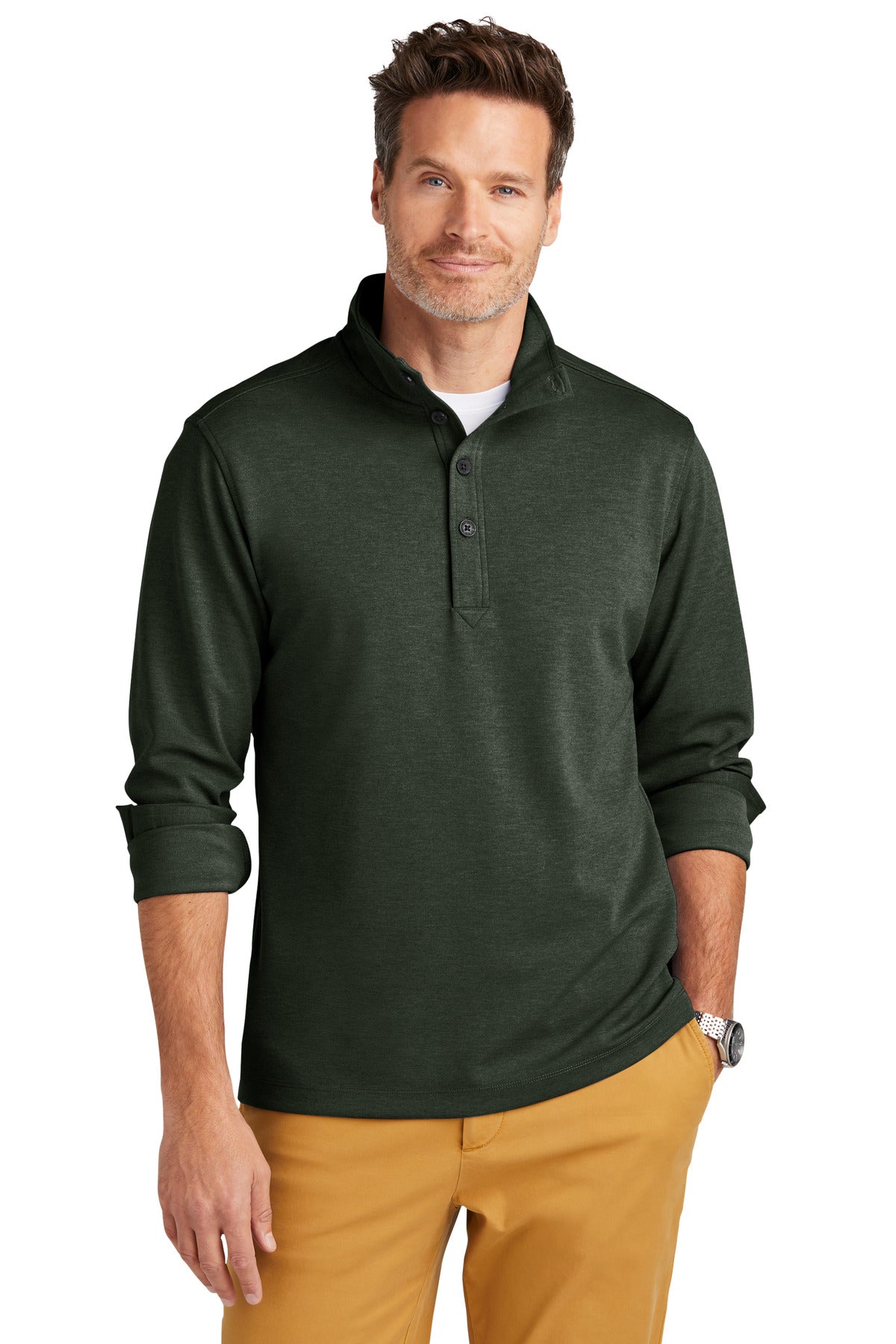 Brooks Brothers ®  Mid-Layer Stretch 1/2-Button