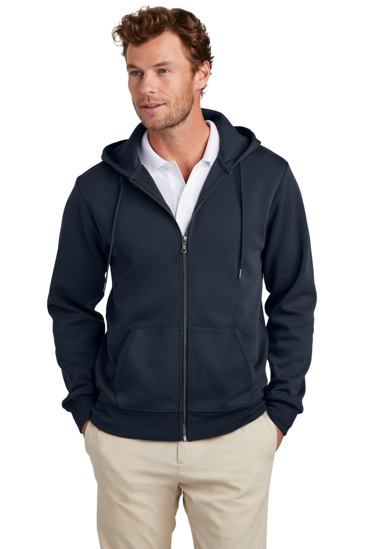 Brooks Brothers ®  Double-Knit Full-Zip Hoodie