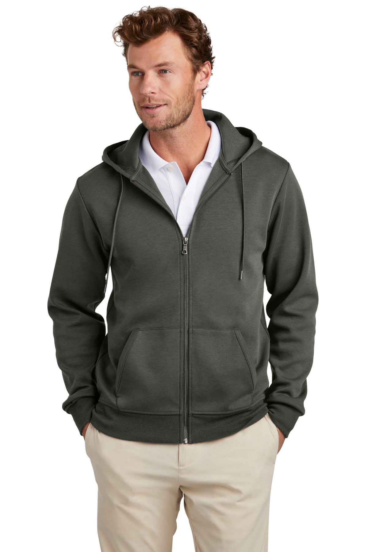 Brooks Brothers ®  Double-Knit Full-Zip Hoodie
