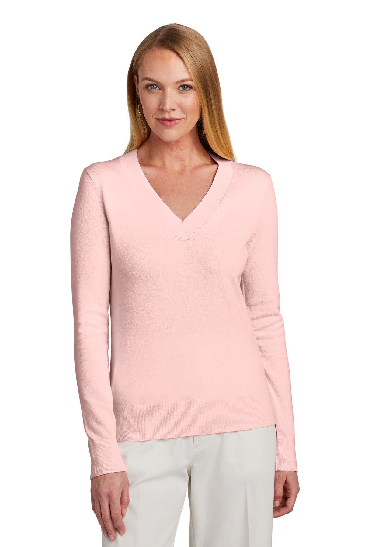 Brooks Brothers ®  Women's Cotton Stretch V-Neck Sweater