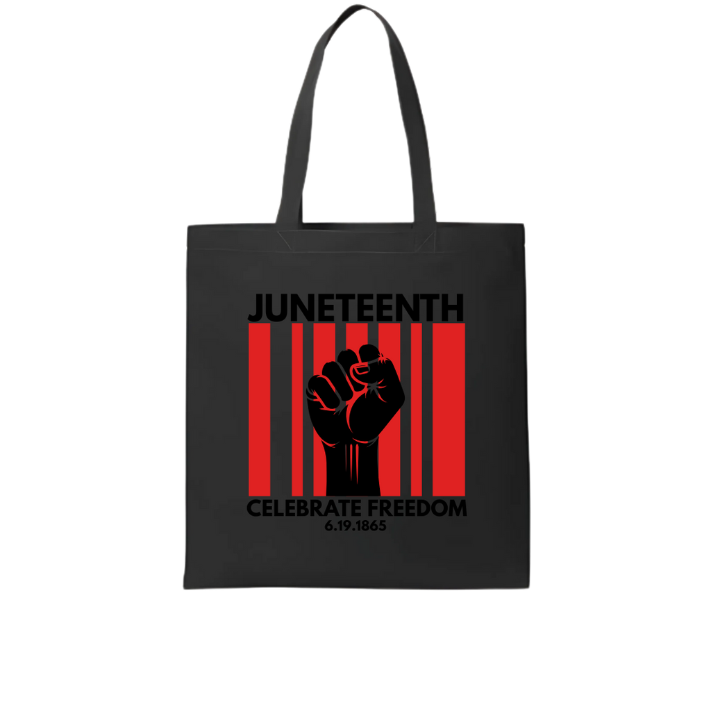 Juneteenth Celebrate Freedom Tote Black