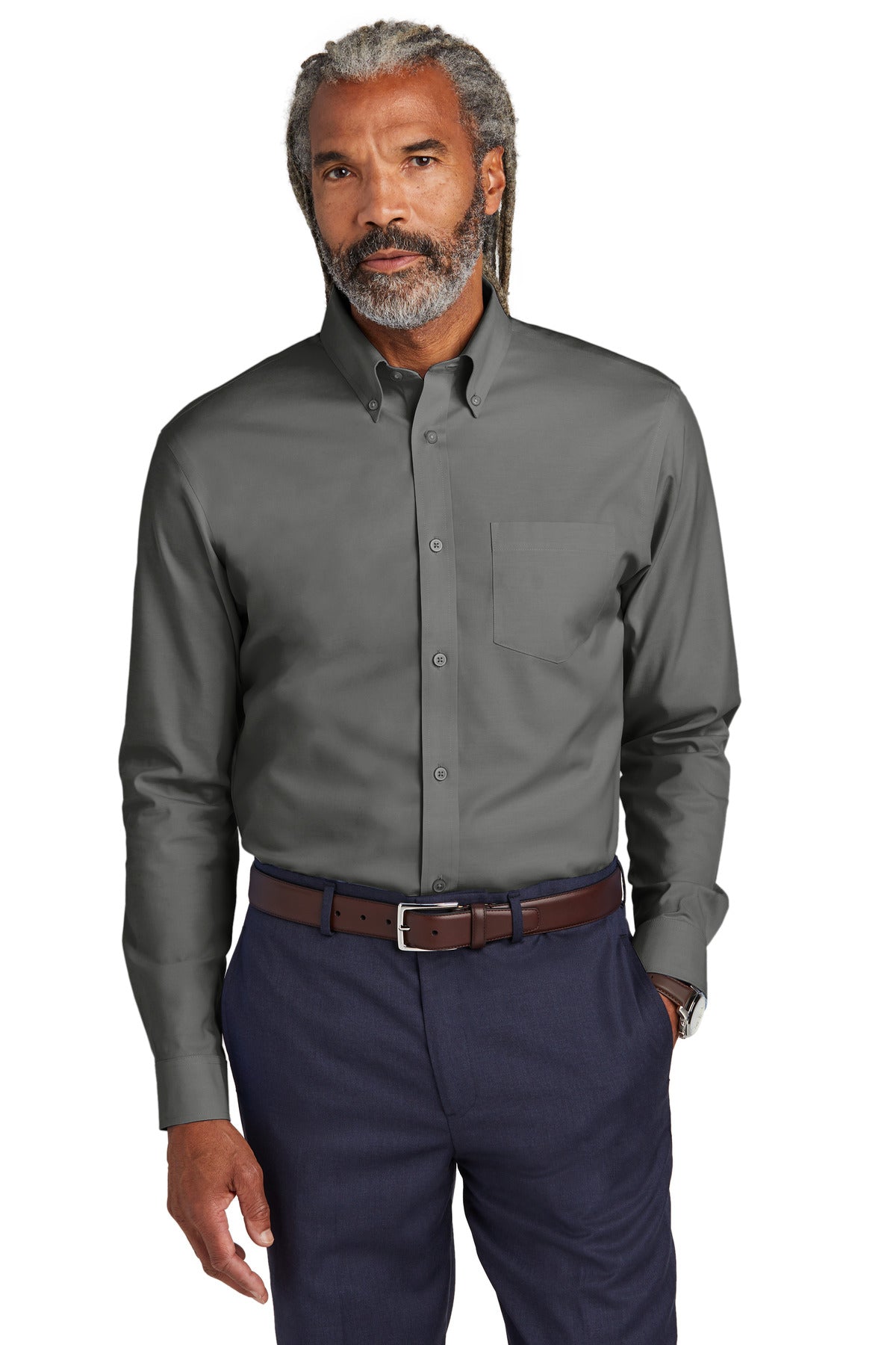 Brooks Brothers ®  Tall Wrinkle-Free Stretch Pinpoint Shirt