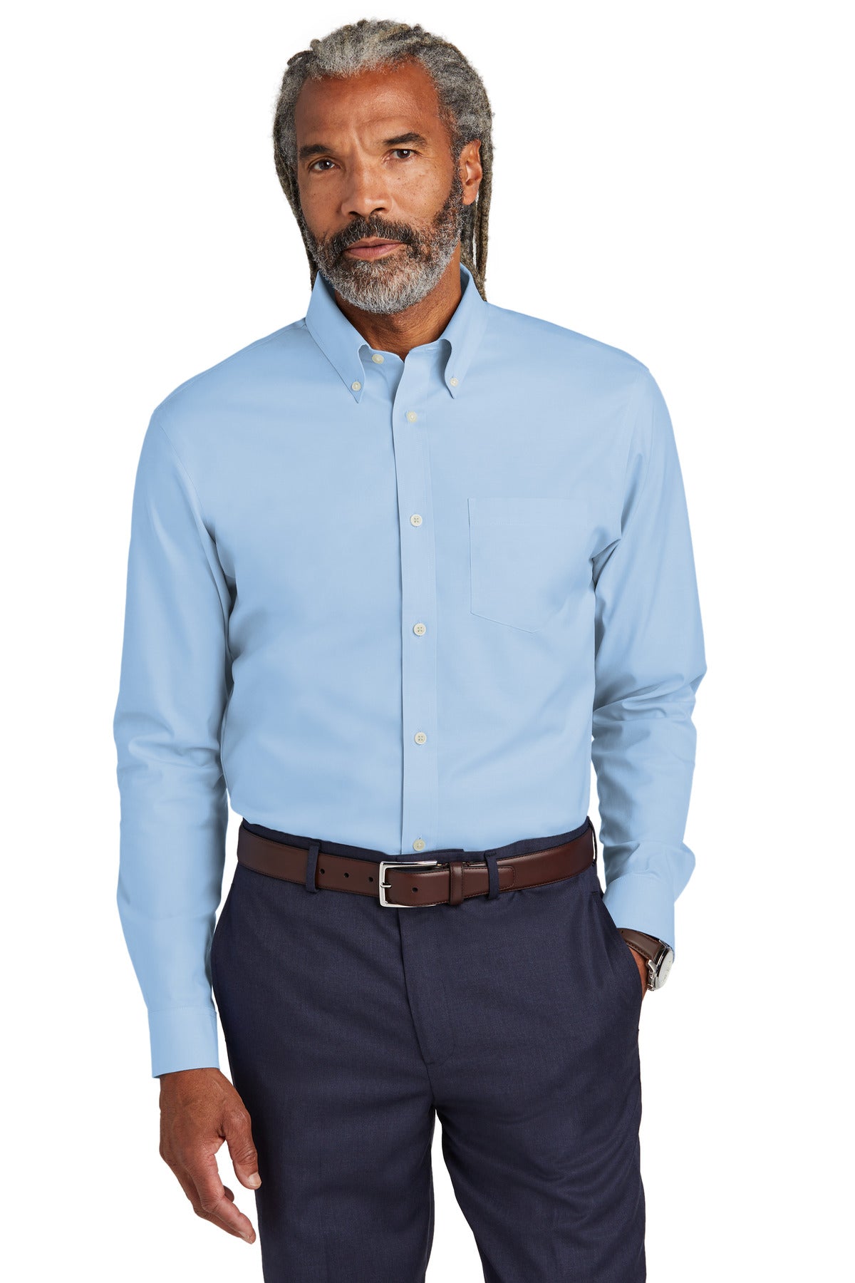 Brooks Brothers ®  Tall Wrinkle-Free Stretch Pinpoint Shirt
