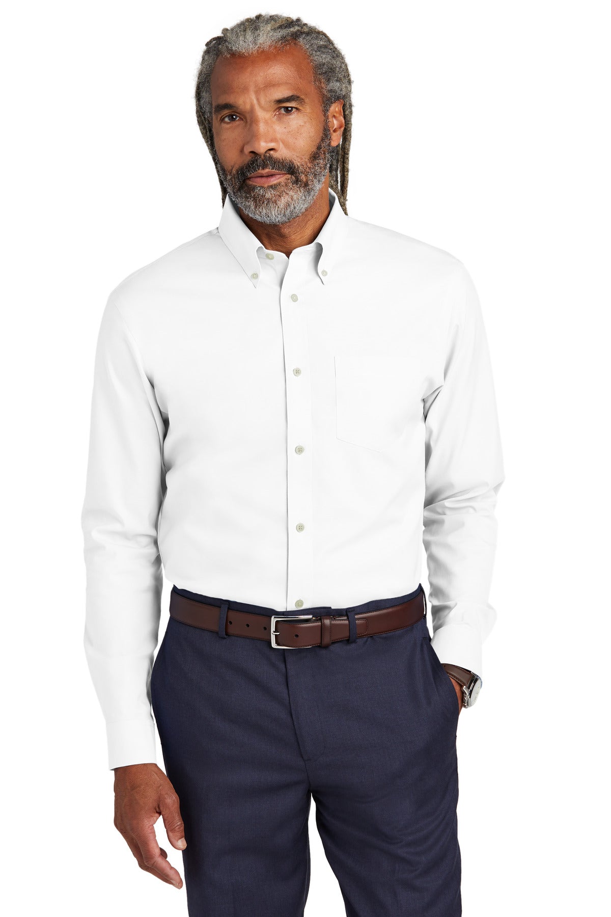 Brooks Brothers ®  Tall Wrinkle-Free Stretch Pinpoint Shirt