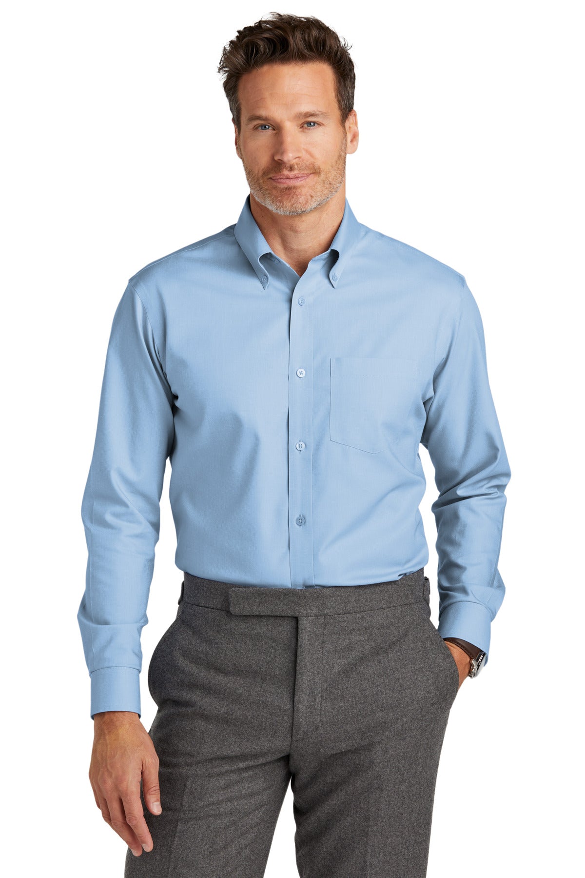 Brooks Brothers ®  Tall Wrinkle-Free Stretch Nailhead Shirt