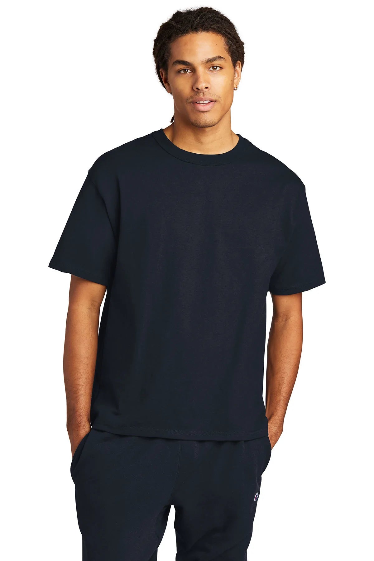 Champion Heritage 7-Oz. Jersey Tee | Navy