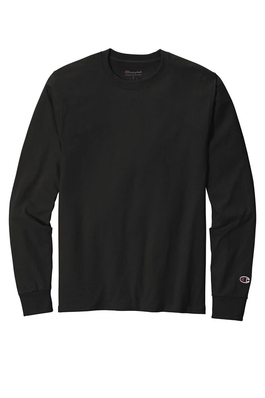 Champion Heritage 5.2-Oz. Jersey Long Sleeve Tee | Black