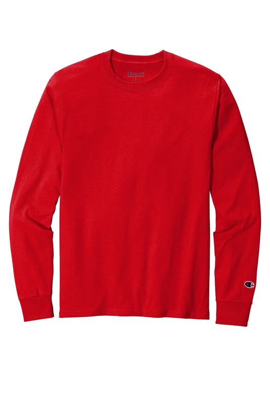 Champion Heritage 5.2-Oz. Jersey Long Sleeve Tee | Red