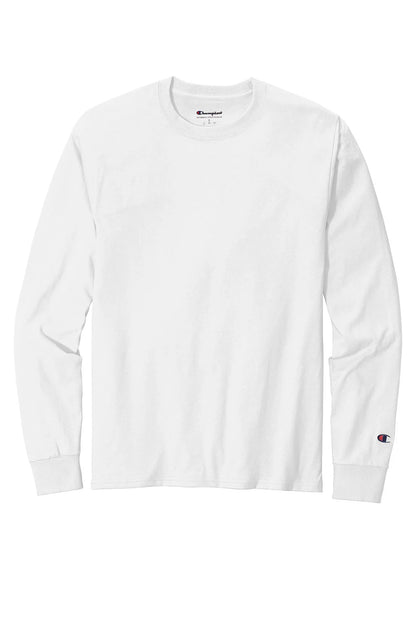 Champion Heritage 5.2-Oz. Jersey Long Sleeve Tee | White