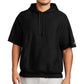 Champion Reverse Weave Short Sleeve Hooded Sweatshirt  | Black
