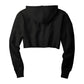 Champion Women's Reverse Weave Cropped Cut-Off Hooded Sweatshirt | Black