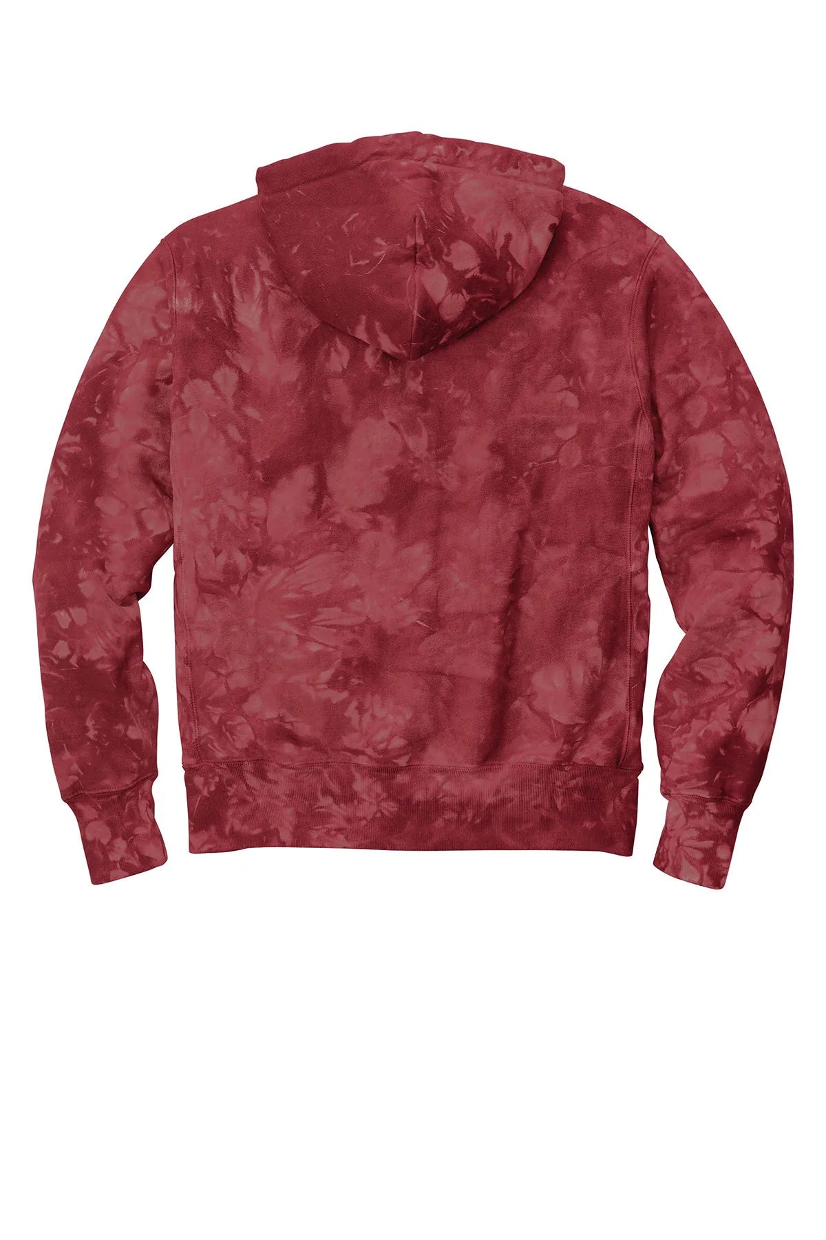 Champion Reverse Weave Scrunch-Dye Tie-Dye Hooded Sweatshirt | Mulled Berry