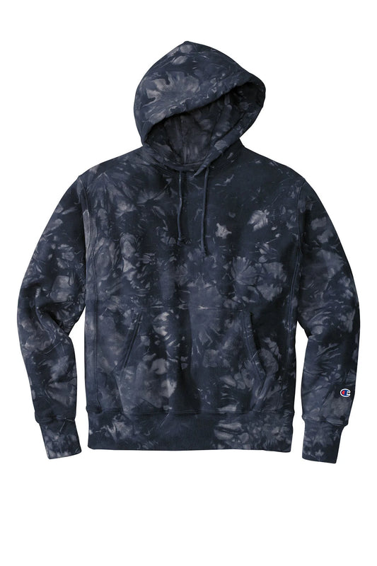Copy of Champion Reverse Weave Scrunch-Dye Tie-Dye Hooded Sweatshirt | Navy