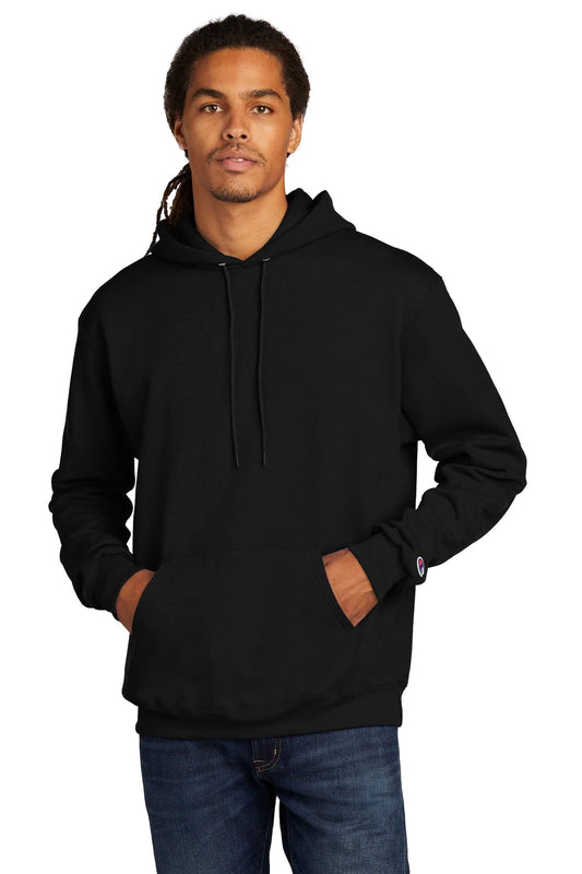 Champion Eco Fleece Pullover Hoodie  | Black