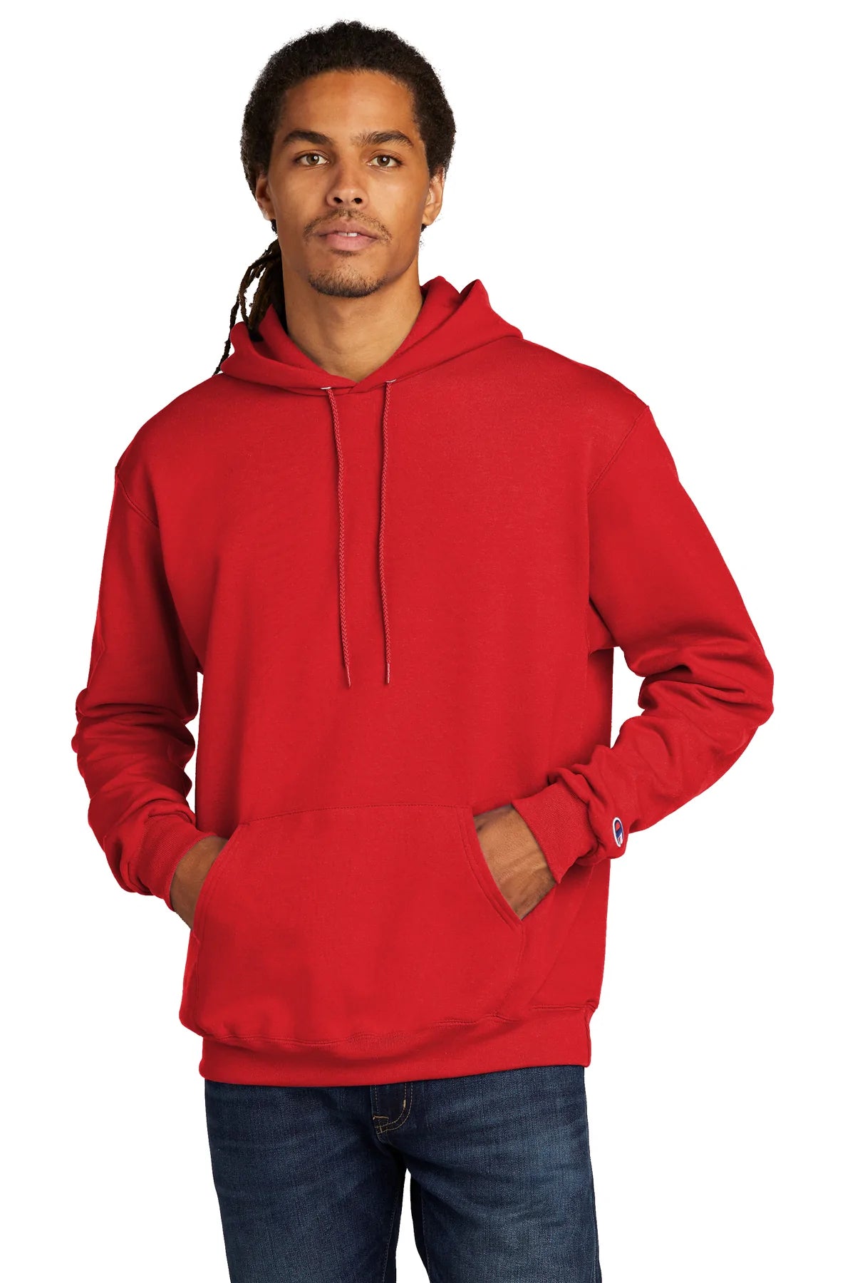 Champion Eco Fleece Pullover Hoodie | Scarlet