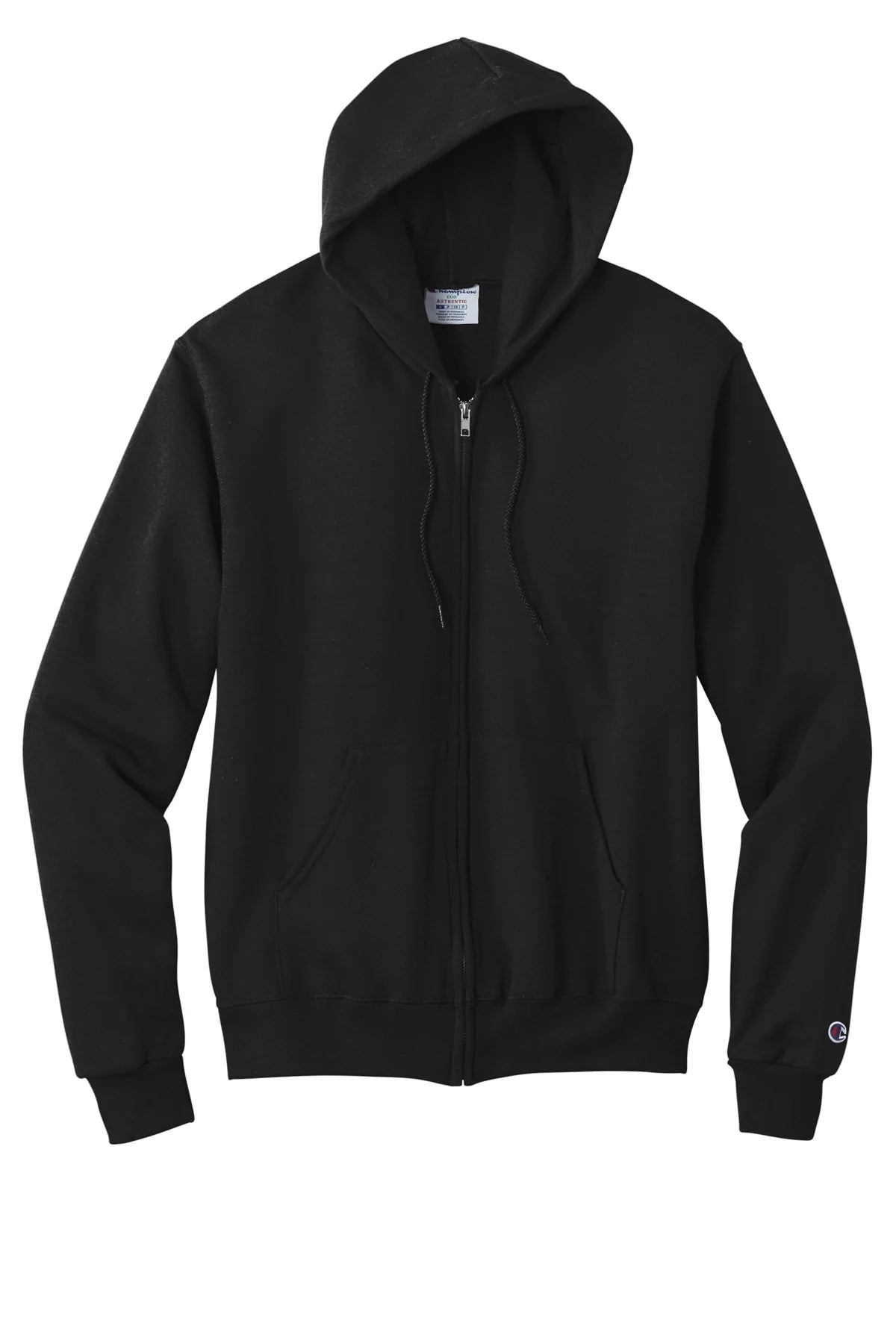 Champion Eco Fleece Full-Zip Hoodie | Black