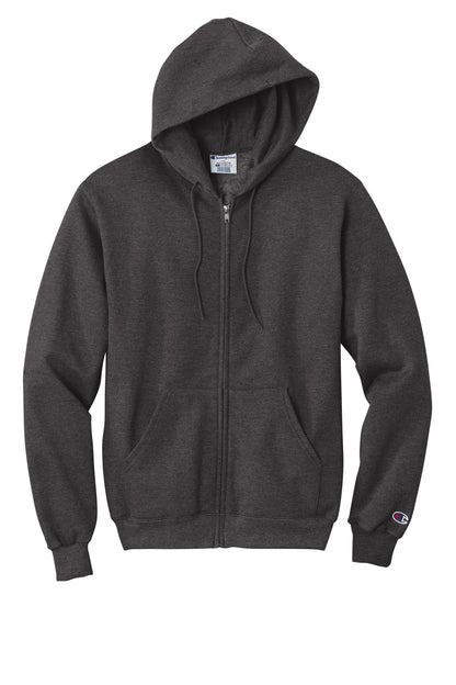 Champion Eco Fleece Full-Zip Hoodie | Charcoal Heather